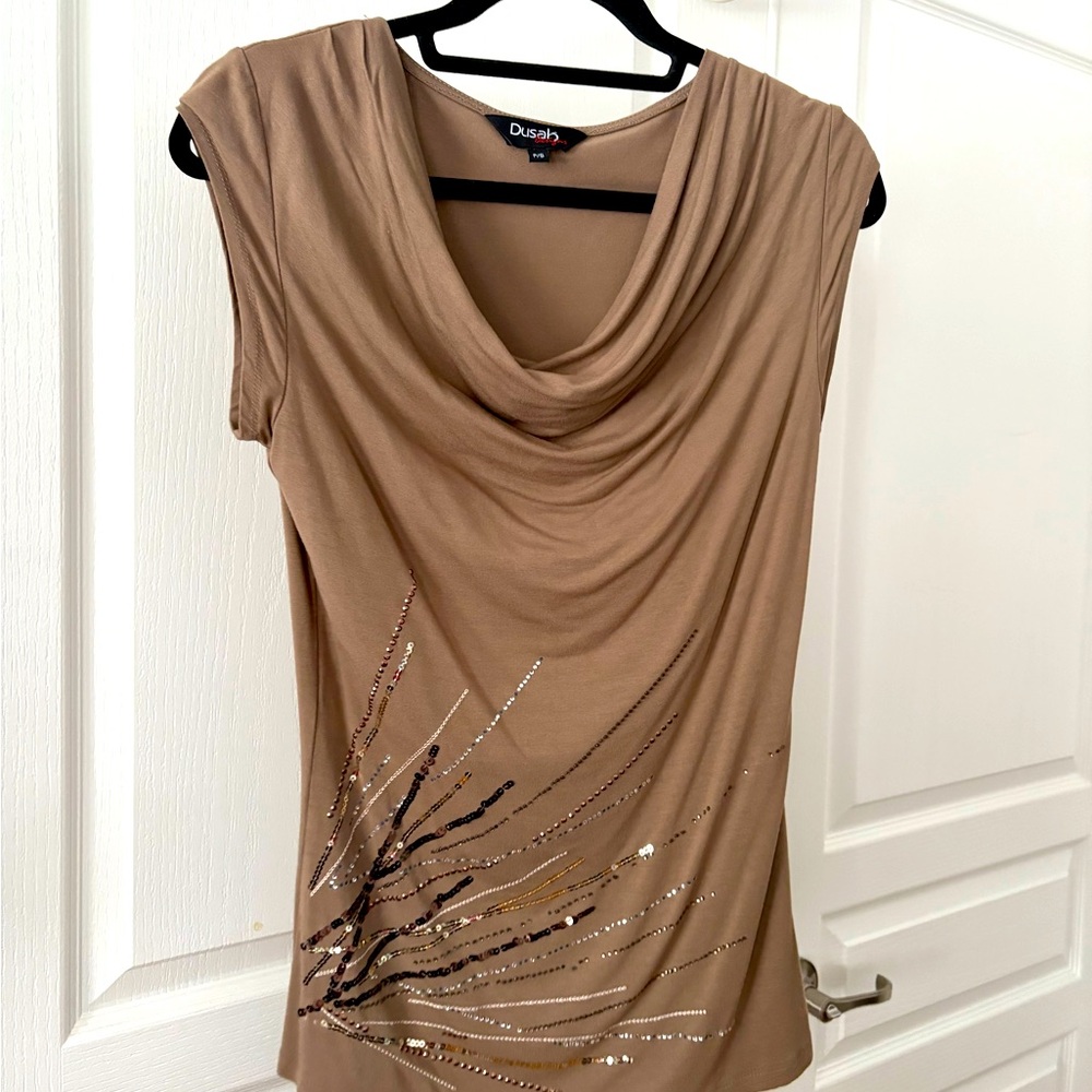 Dusak Designs Sleeveless Top, size Small